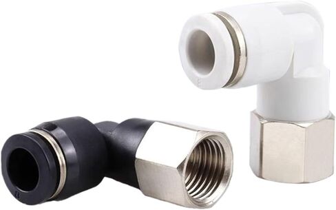 1/10/20 PCS PLF Internal Thread L-shaped Elbow PTM5 1/8 1/4 3/8 1/2 Pneumatic Quick Push in OD 4/6/8/10/12mm(PLF8-04,1 PC) in Saudi Arabia