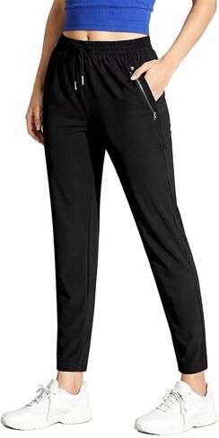 Stretch Active Pants for Women – Ultra Stretch Quick Dry Ice Silk Lightweight Breathable Pants with Pockets for Women Over 50 in Saudi Arabia