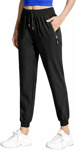 Stretch Active Pants for Women – Ultra Stretch Quick Dry Ice Silk Lightweight Breathable Pants with Pockets for Women Over 50 in Saudi Arabia