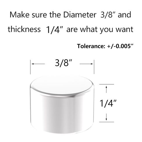 مغناطيس صغير قوي - 3/8 بوصة عمق × 1/4 بوصة ارتفاع - 40 حزمة، مغناطيسات أرضية نادرة قوية، مغناطيس ثلاجة قرص نيوديميوم قوي صغير للثلاجة، DIY، البناء، العلمي، الحرف اليدوية، المكتب، 0.375 × 0.25 بوصة in Kuwait