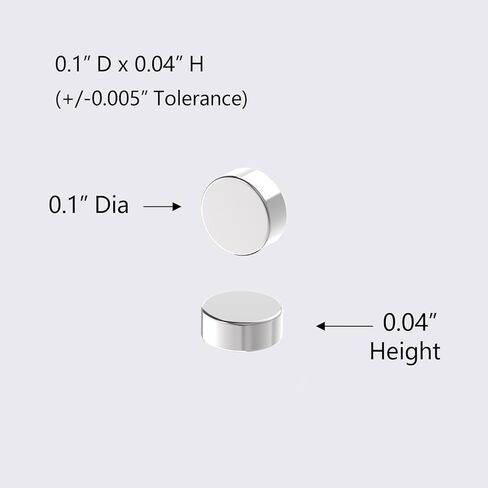 مغناطيس صغير N52 - عمق 0.1 بوصة × ارتفاع 0.04 بوصة - 800 حزمة، مغناطيس أرضي نادر صغير 2.5 × 1 مم، مغناطيس نيوديميوم صغير للأعمال اليدوية، والبناء، والحرف اليدوية والمنمنمات، ومكتب السبورة البيضاء، والطباعة ثلاثية الأبعاد، والعلمية in Kuwait
