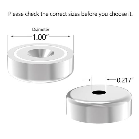 90LBS N52 Neodymium Cup Magnets with Countersunk Hole, 1.00" Diameter - 10 Pack, Rare Earth Pot Magnets, Mounting Magnet Used in Garage, Kitchen, Workplace,Cabinet Magnet in Saudi Arabia