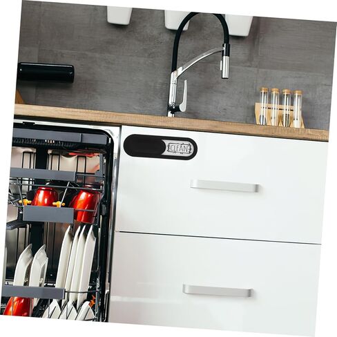 Cabilock Magnetic Clean and Dirty Label for Dishwasher Creative Household Magnet Sign Kitchen Cleaner Indicator Easy to Use Sturdy Design Suitable for Dishwashers in Saudi Arabia