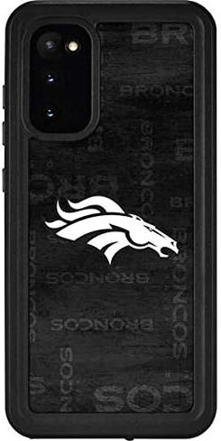 Skinit Waterproof Phone Case Compatible with Galaxy S20 - Officially Licensed NFL Denver Broncos Black & White Design in Saudi Arabia