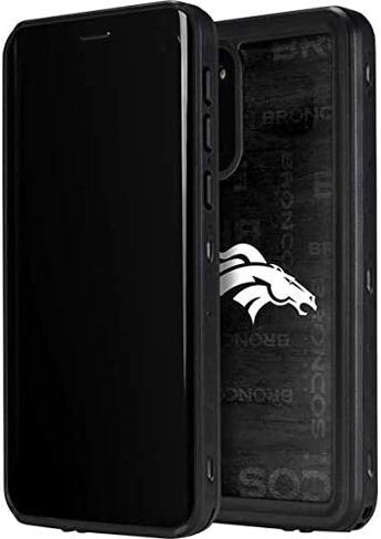 Skinit Waterproof Phone Case Compatible with Galaxy S20 - Officially Licensed NFL Denver Broncos Black & White Design in Saudi Arabia