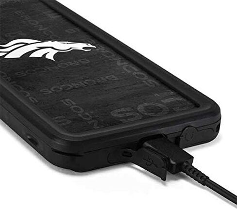 Skinit Waterproof Phone Case Compatible with Galaxy S20 - Officially Licensed NFL Denver Broncos Black & White Design in Saudi Arabia
