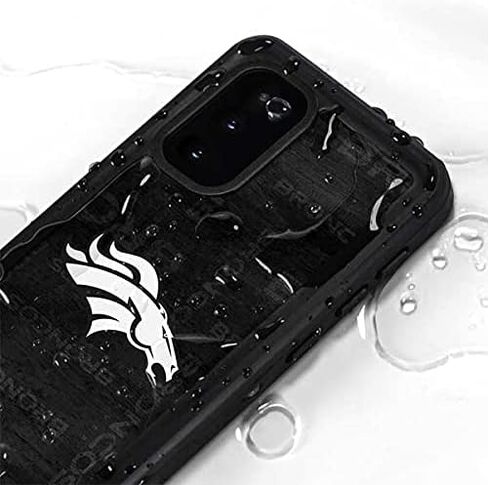 Skinit Waterproof Phone Case Compatible with Galaxy S20 - Officially Licensed NFL Denver Broncos Black & White Design in Saudi Arabia
