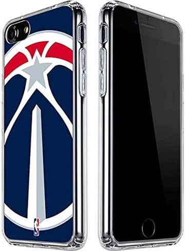 Skinit Clear Phone Case Compatible with iPhone SE (2nd & 3rd Gen) - Officially Licensed NBA Washington Wizards Large Logo Design in Saudi Arabia