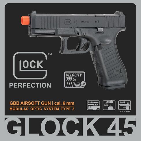 مسدس غلوك 45 Gen 5 MOS GBB Blowback 6mm BB Gun Airsoft in Kuwait
