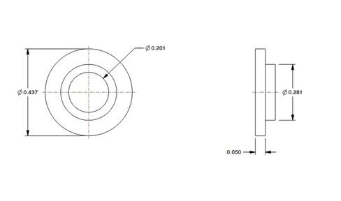 غسالة كتف من النايلون رقم 10، جلبة عازلة بيضاء، 13/64 بوصة معرف × 7/16 بوصة OD، 3/64 بوصة ارتفاع الكتف، نايلون مقاوم للتآكل 6/6 قفل للبراغي والإلكترونيات والسيارات حزمة من 10 (# 10) in Kuwait