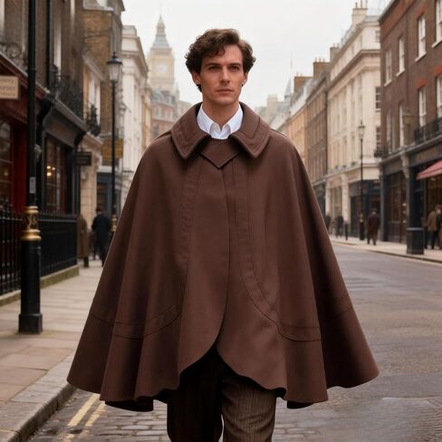 Medieval Victorian Renaissance Caroling Short Cape Standing Collar Cloack 26 INCH in Kuwait