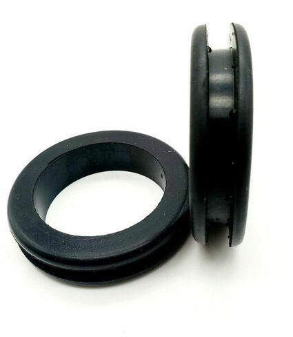 Rubber Grommets for 2" Panel Hole with 1 3/4" ID Made for 1/4" Thick Wall EPDM UV-Resistant Outdoor Firewall Wiring Grommet for Cable Hose Electrical Seal on RV Trailer Engine Bay (2 Pack) in Saudi Arabia