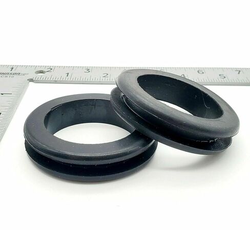 Rubber Grommets for 2" Panel Hole with 1 3/4" ID Made for 1/4" Thick Wall EPDM UV-Resistant Outdoor Firewall Wiring Grommet for Cable Hose Electrical Seal on RV Trailer Engine Bay (2 Pack) in Saudi Arabia