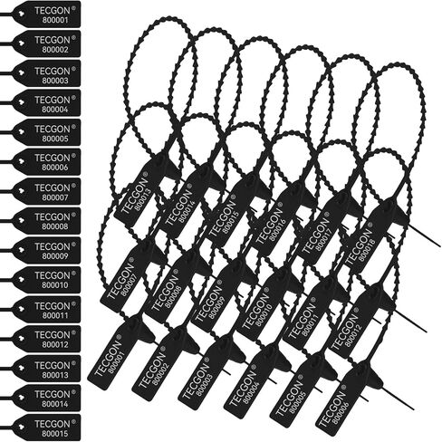 1000 Pack Plastic Tamper Seals Fire Extinguisher Tags Security Tags Seals Safety Numbered Zip Ties Labels Safety Disposable Self Locking Signage 9.84 inch Length in Saudi Arabia