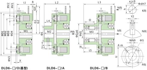 DLD6-5B 12W 24DVC 5NM Electromagnetic Clutch Textile Machinery Clutch Flange in Saudi Arabia