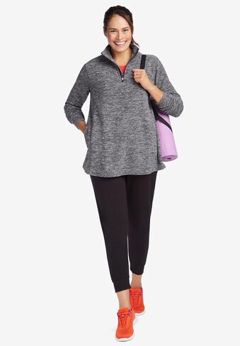 Woman Within Plus Size Microfleece Quarter-Zip Pullover in Saudi Arabia