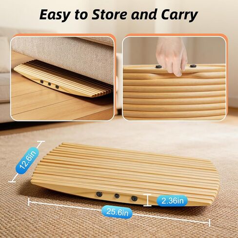 لوح توازن خشبي، مدرب لوح توازن متذبذب غير قابل للانزلاق لمكتب الوقوف، القوة الأساسية، ركوب الأمواج، التزلج، لوح هزاز لصالة الألعاب الرياضية المنزلية، اللياقة البدنية واللعب الداخلي in Kuwait