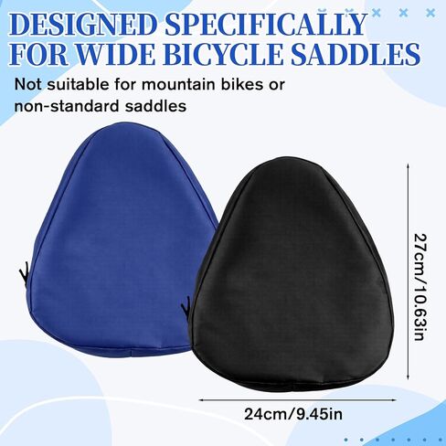 2 Pcs Waterproof Bike Seat Cover Bicycle Seat Rain Covers with Drawstring Durable Outdoor Protection Saddle Covers for Bicycles or Motorcycles,2 Colors in Saudi Arabia