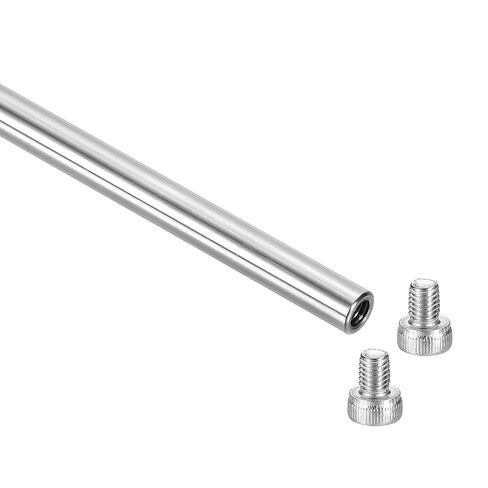 قطعة واحدة من دليل عمود قضيب الحركة الخطية من uxcell، 6 × 300 مم/0.24 × 11.81 في حالة قضبان فولاذية خطية مجوفة مطلية بالكروم مع براغي 4 مم قطر الفتحة الداخلية للطابعة ثلاثية الأبعاد، آلة CNC in Saudi Arabia