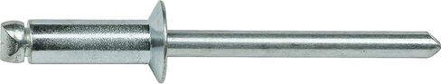 Fastenere Steel Pop Rivets – 1/8" x 1/8" (100 pcs) Flat Countersunk Head, Low Carbon, Heavy Duty Steel Mandrel, Open-End Blind Rivets for Sheet, Furniture, & Marine Use, 4-2 Gap .063" - .125" in Saudi Arabia