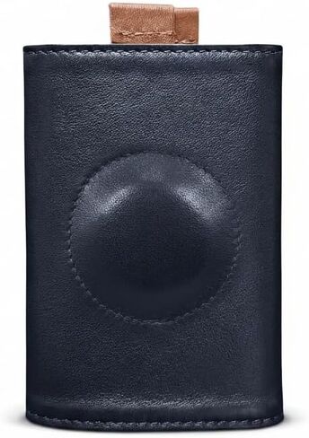 The Frenchie Co. Air Tag Speed Wallet ، Whultra Slim & Minimalist RFID Working Pocket Pocket ، حامل بطاقة الوصول السريع للرجال والنساء ، مصنوع من جلد إيطالي كامل الحبوب in Kuwait