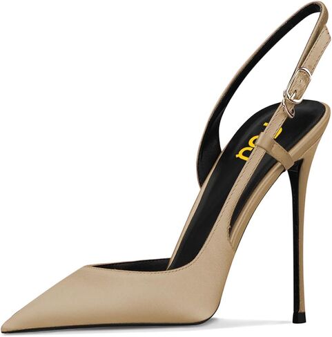 FSJ المرأة مثير أشار تو D'Orsay عالية الكعب Slingback مضخات الصنادل انقطاع Strappy و Stiletto الانزلاق على أحذية رسمية عادية حجم 4-15 الولايات المتحدة in Kuwait