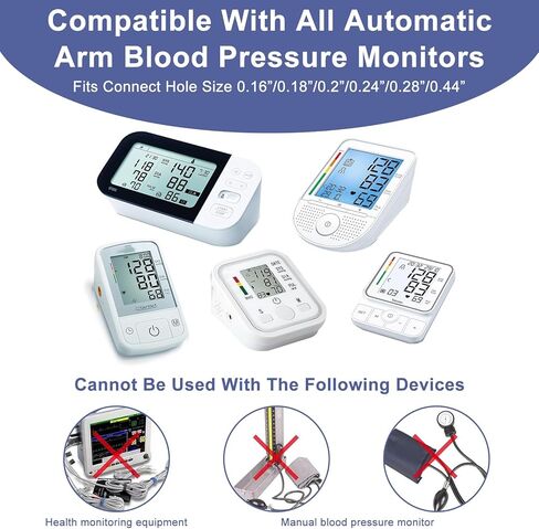 Medium Blood Pressure Cuff, 22-42CM Blood Pressure Monitors Cuff Adjustable Compatible with Other BP Monitors for Adult Senior with Medium Arms Women, 6 Connectors (8.7"-16.5") in Saudi Arabia