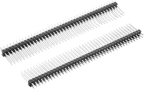 uxcell 10Pcs 2.54mm Pitch 40-Pin 30mm Long Double Row Straight Connector Pin Header Strip for Prototype Shield in Saudi Arabia