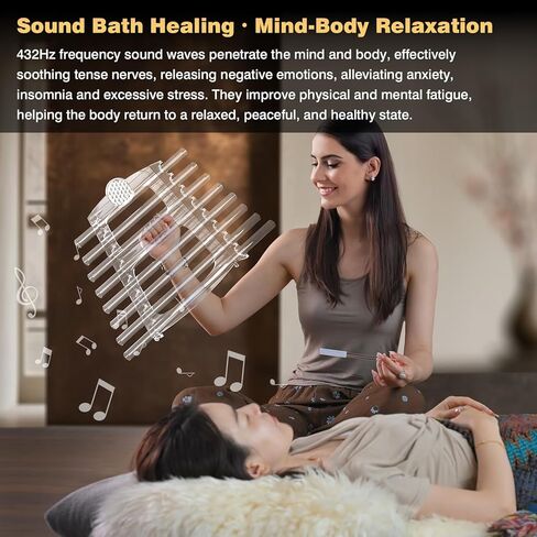 432Hz 8 Note CDEFGABC Quartz Crystal Singing Harp,Including Bracket Alumina Carrry Case for Sound Bath and Meditatiion in Kuwait