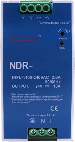 NDR-240/120/480-24 Rail Type Switching Power Supply 220 to DC DC12V10A 5a(NDR-480-48 48V10A) in Kuwait