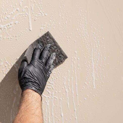 Poli Glow® Ultra-Fine Sanding Pad – 1200 Grit Surface Prep Pad for Oxidation Removal, Gel Coat & Fiberglass Refinishing – Reusable, Durable – 6" x 4" Boat & RV Detailing Pad (2 Pads Included) in Kuwait