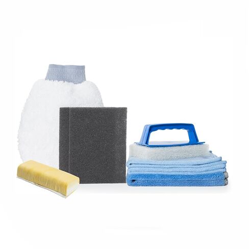 Poli Glow® Ultra-Fine Sanding Pad – 1200 Grit Surface Prep Pad for Oxidation Removal, Gel Coat & Fiberglass Refinishing – Reusable, Durable – 6" x 4" Boat & RV Detailing Pad (2 Pads Included) in Kuwait