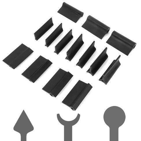 14 قطعة من وسادات الصنفرة المحيطية، وسادة تلميع مطاطية ذات خطوط مرنة محدبة مقعرة كتلة صنفرة محيطية لأداة صنفرة النجارة in Kuwait