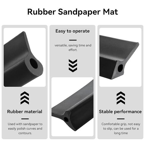 14 قطعة من وسادات الصنفرة المحيطية، وسادة تلميع مطاطية ذات خطوط مرنة محدبة مقعرة كتلة صنفرة محيطية لأداة صنفرة النجارة in Kuwait