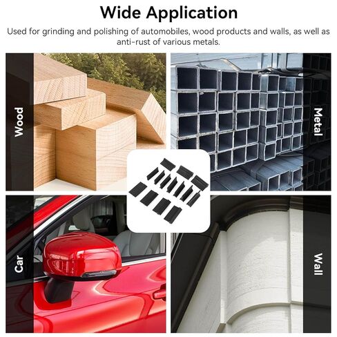 14 قطعة من وسادات الصنفرة المحيطية، وسادة تلميع مطاطية ذات خطوط مرنة محدبة مقعرة كتلة صنفرة محيطية لأداة صنفرة النجارة in Kuwait