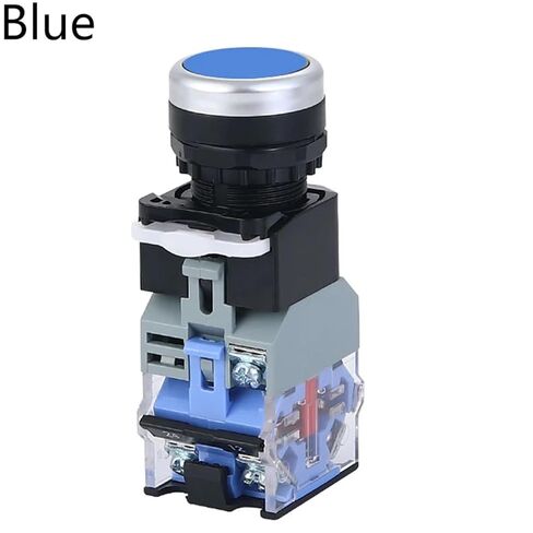 1 قطعة مفتاح زر الضغط، 22 مم LA38-11D/11DS مع ضوء تشغيل/إيقاف مؤقت/إغلاق 220 فولت 24 فولت مؤشرات LED (بني، قفل، 380 فولت) in Kuwait