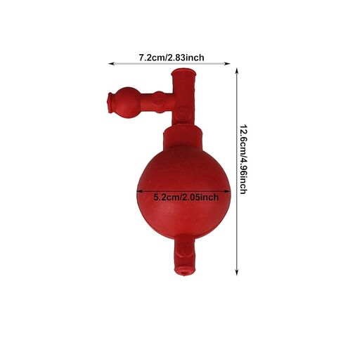 BQLZR 72 × 52 مم مطاط أحمر بثلاثة صمامات لحشو الماصات in Kuwait