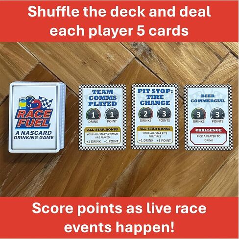 Live NASCARD Drinking Game | Party Game for Race Fans & Watch Parties in Saudi Arabia