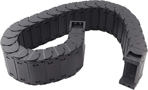 Nylon Cable Drag Chain Low Noise Wire Carrier Detachable 0.7 Meter Professional CNC Machine Cable Protector Durable Flexible Engineering Plastic (D30*50) in Kuwait