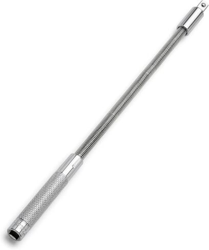12 Inch 1/4 Inch Drive Flex Wobble Extension with Spring Loaded Shaft and Dual Mode Swivel Design for Engine Bay and Tight Space Automotive Access in Saudi Arabia