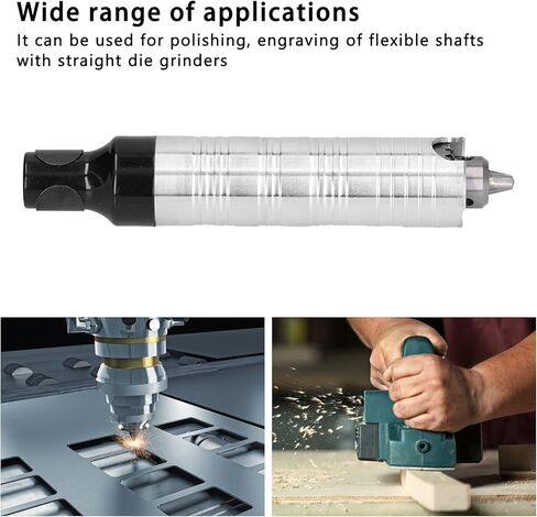 Flexible Shaft Chuck Engraving Pen Soft Shaft Chuck Grinder Tool Handle for Electric Drill Hanging Mill Engraving Polishing Drilling Silver Aluminum Alloy in Saudi Arabia