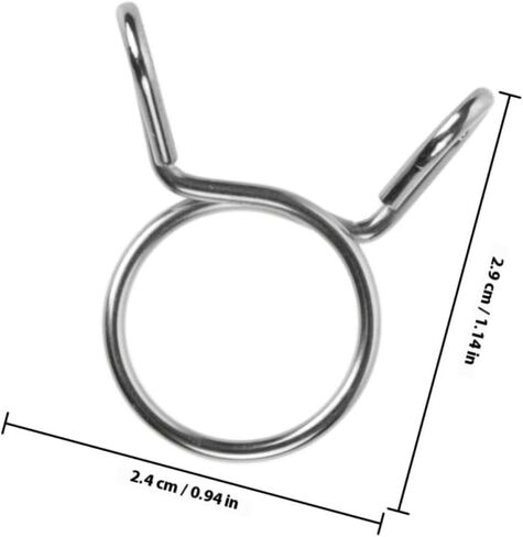 Artibetter 2pcs Manganese Steel Spring Hose Clamps Small Wire Tube Clips for Automotive Brake and Fuel Line, Sturdy Elastic Pipe Fitting Clamps for Motorcycle and Camper Tubing in Saudi Arabia