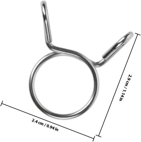 UPKOCH 2pcs Manganese Steel Spring Hose Clamps Small Hose Fasteners for Automotive Injection Lines with Hand-squeeze Design, Wire Tube Clips for Fuel, Water, and Air Tubing in Saudi Arabia