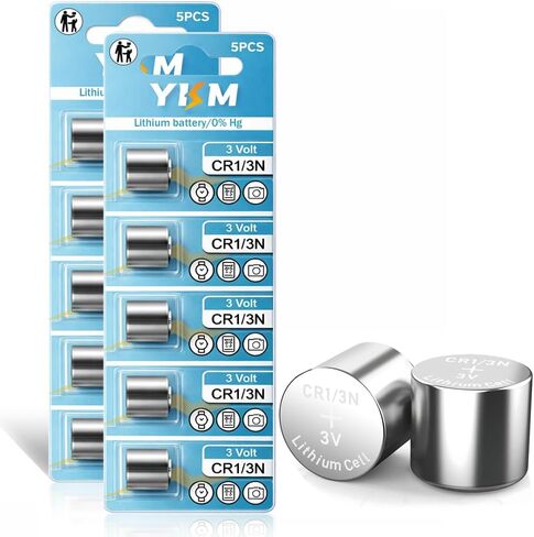 YKM CR1/3N 3V Lithium Batteries CR 1/3N DL1/3N CR-1/3N 2L76 Battery for Pistol Laser Sight Dog Collar 5 Pack in Kuwait