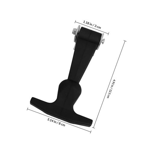 Didiseaon 2pcs Black Adjustable Rubber Hasp Latch for Toolbox Lock, Integrated Draw Latch for Industrial Equipment and Marine Hatch, Flexible T-Handle Replacement Hardware in Saudi Arabia