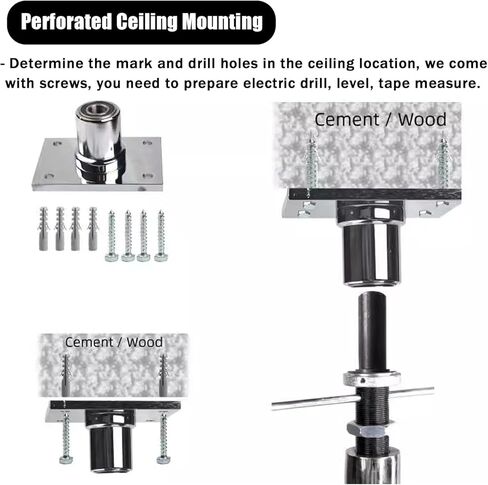 Fitness Stripping Pole for Male & Female,Fixed Aerial Dance Poles for Yoga/Ballet,Funny Safe Stripper Grab Poles for Performing in Saudi Arabia