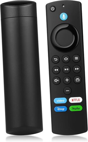 جهاز تحكم عن بعد صوتي بديل مع التحكم في مستوى الصوت والطاقة  مناسب لـ Fire Smart TV Stick 4K، Smart TV Stick Lite، Smart TV Stick الجيل الثاني والثالث، Smart TV Stick Cube الجيل الأول والثاني in Kuwait