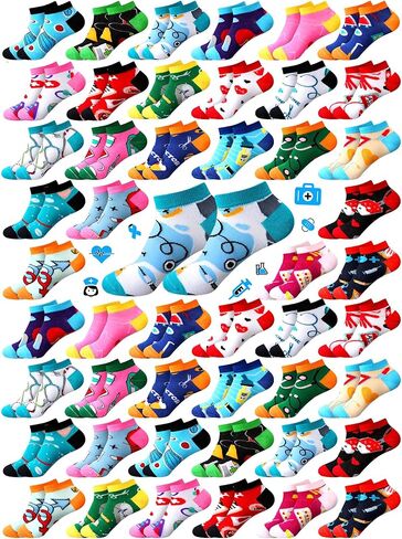 48 Pairs Breast Cancer Socks Bulk for Women Breast Cancer Awareness Socks Gifts Women Novelty Funny Gifts in Saudi Arabia