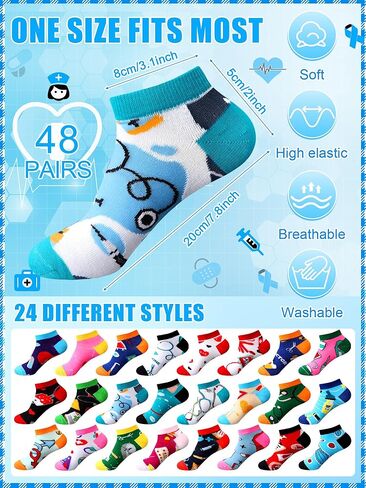 48 Pairs Breast Cancer Socks Bulk for Women Breast Cancer Awareness Socks Gifts Women Novelty Funny Gifts in Saudi Arabia