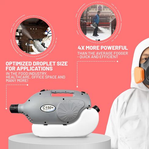 C150+ 110V Electric ULV Fogging 6L + 10 FogPro Shield Reusable Respirator Masks in Saudi Arabia